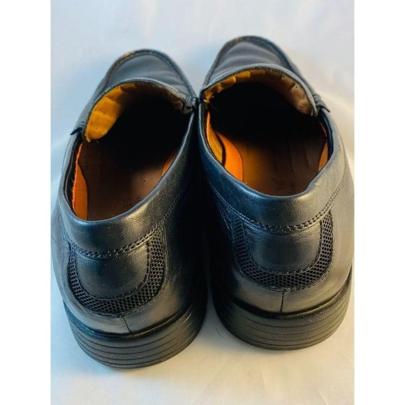 Clarks Unstructured 71740 Men Black Leather Penny main image 5